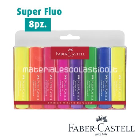 Evidenziatori Textliner 46 Super Fluo FABER CASTELL - Materiale Scolastico